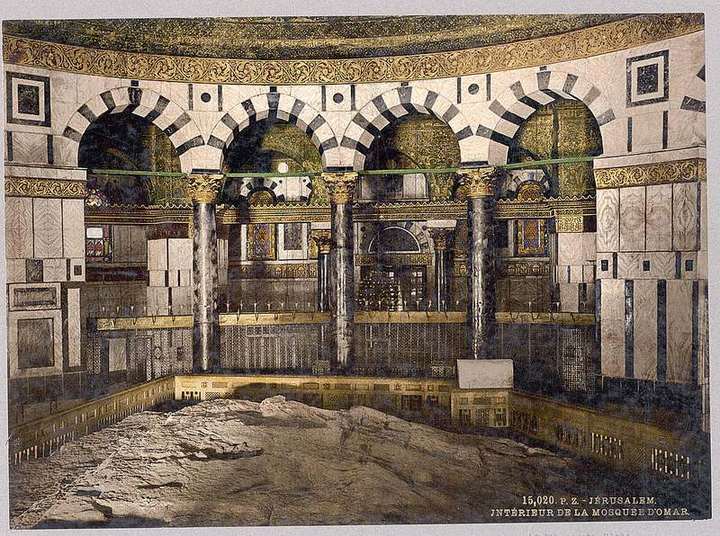 The rock in the Mosque of Omar, Jerusalem LCCN2003653103